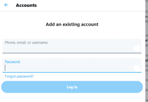 Add Existing Twitter Account