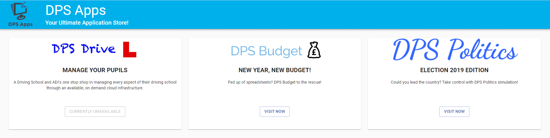 New DPS Apps Website For 2020!