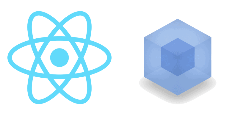 React and Webpack logos