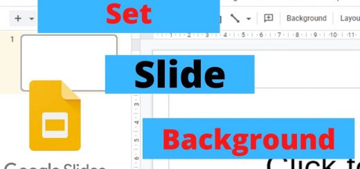Set Slide Background in Google Slides