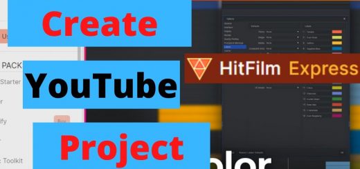 Create YouTube Project in Hitfilm Express