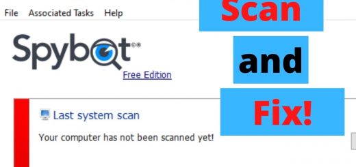 Scan and Fix with Spybot Search and Destroy